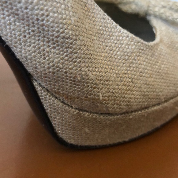 Stella McCartney Vegan Slingback Peeptoe Heels 38 - Picture 7 of 8